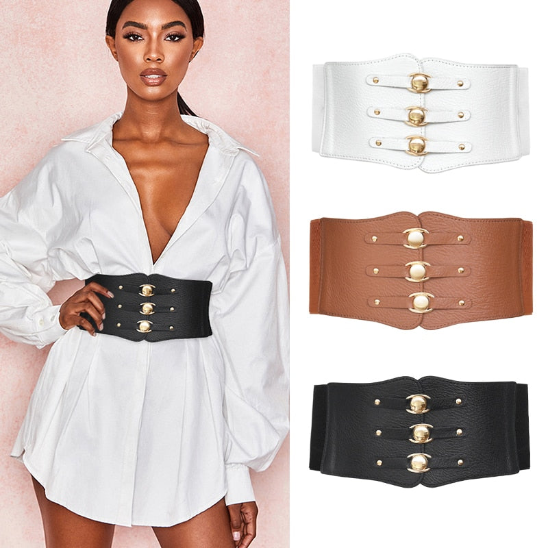 Elastic Wide Corset Belts For Women Waist Plus Size Belt Female