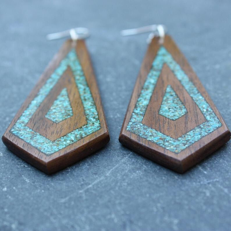 Unique Wood Earrings