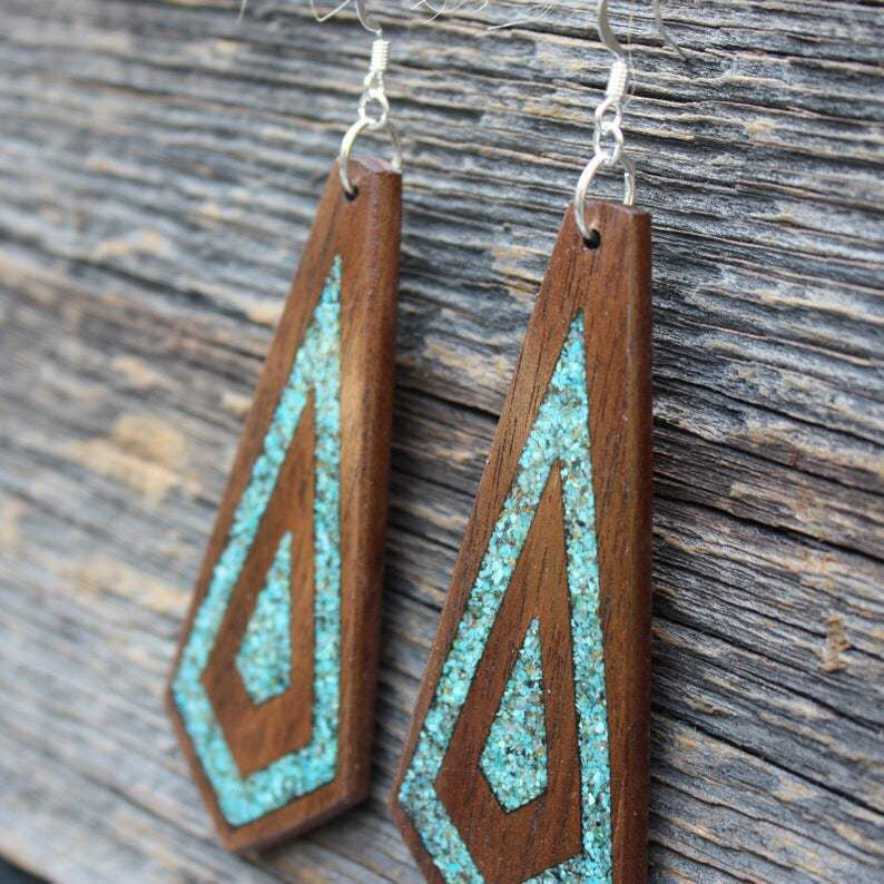 Unique Wood Earrings