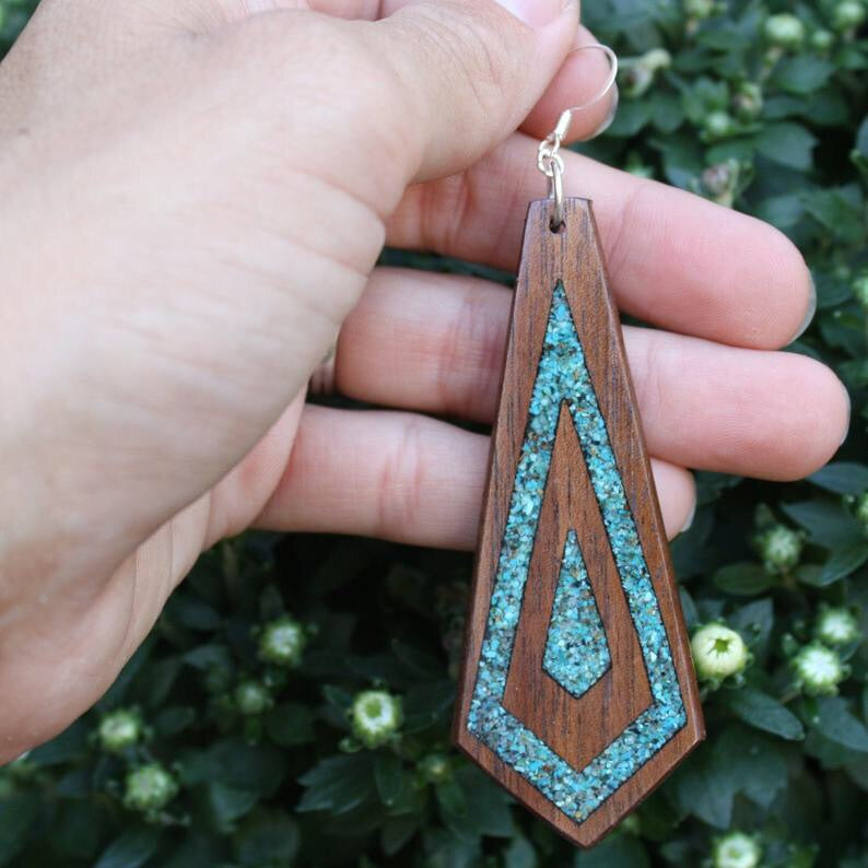 Unique Wood Earrings