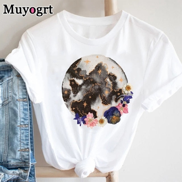 Muyogrt Women T-Shirt Summer Sexy  Shoulder Casual Loose Short Bat Sleeve Female Tee Shirt Wild Plus Size Women Clothing